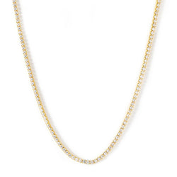 14K Gold Iced 3mm Tennis Chain