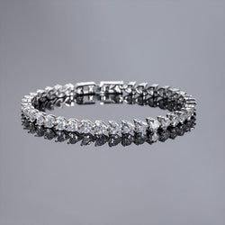 Heart-shaped 5mm Tennis Bracelet