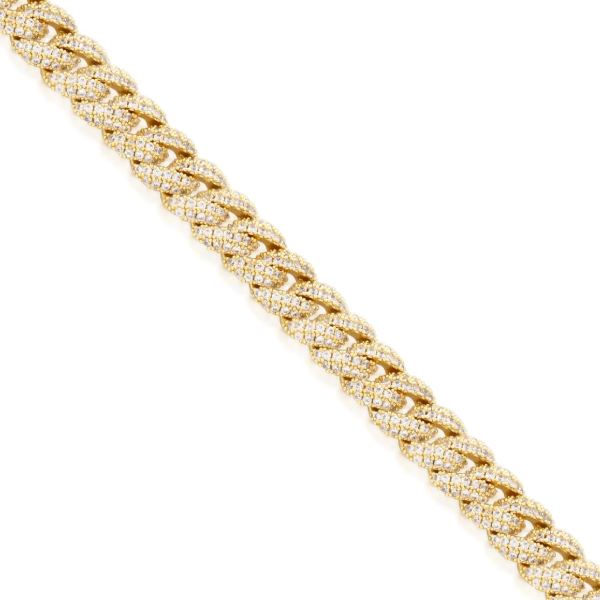 Miami Cuban Link Choker Chain Iced Detailing